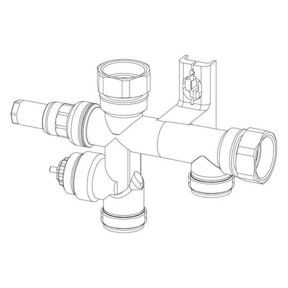 Rehau Anschlussgruppe für Regelset flex P, 13437031001