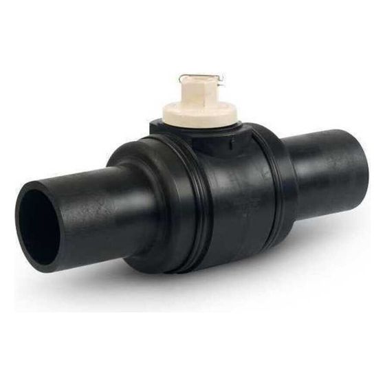 Rehau Smartfuse PE-Kugelhahn, SDR 11, 160x160mm, PE 100, PN 16, Schwarz