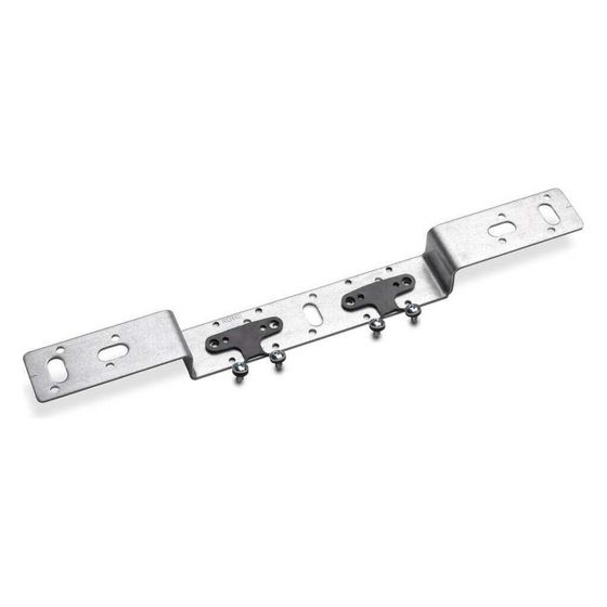 Rehau Halter O 100, für Doppelanschlussm, inkl. 2 EPDM-Dämmscheiben und 4 Schrauben M5