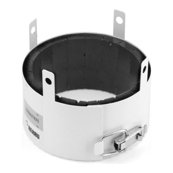 Rehau Brandmanschette Plus DN 200 Ein- und Aufbaumontage Decke, Wand
