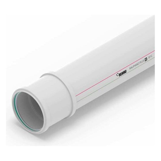Rehau Raupiano Plus Abflussrohr DN 200, Baulänge 1000mm