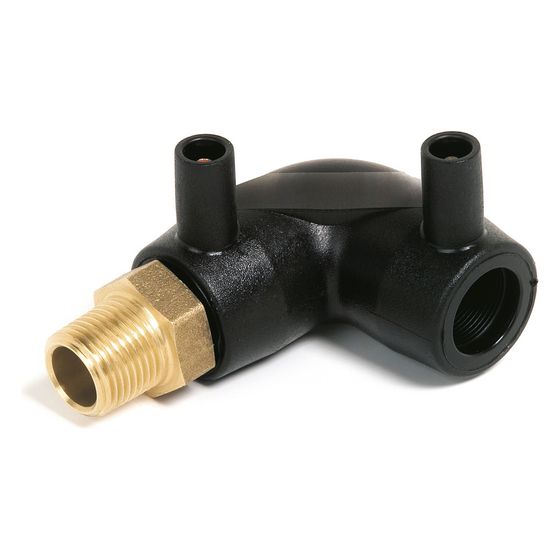 Rehau Smartfuse Übergangswinkel Außengewinde Messing, 75mm x R 2