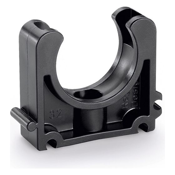 Rehau Rohrklemme 25mm, ohne Klemmbügel, Schwarz