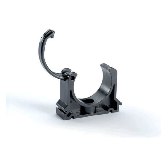 Rehau Rohrklemme 125mm, mit Klemmbügel, Schwarz