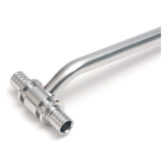 Rehau Rautitan Heizkörper-T-Anschlussgarnitur, 16mm, Schenkellänge 500mm, Edelstahl