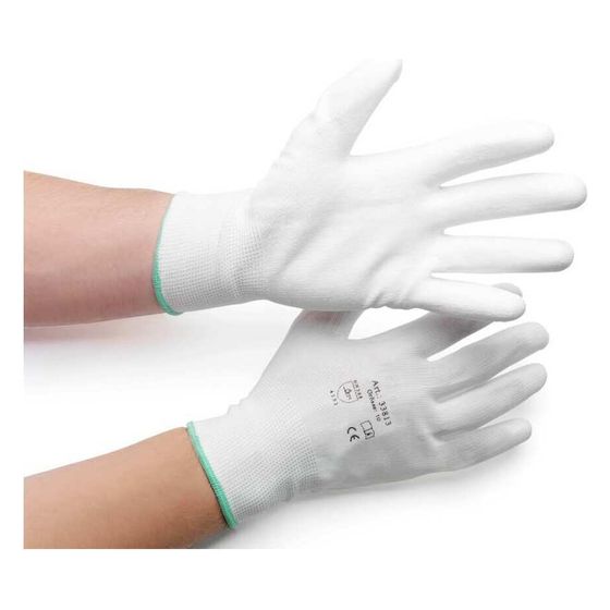 Rehau Schutzhandschuhe, Nylon, Größe 10, Weiß