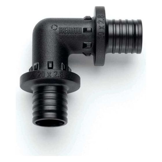 Rehau Winkel Rautitan PX, 16x16mm, 90 Grad, PPSU