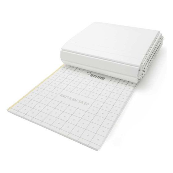 Rehau Rautherm Speed Verlegeplatte 30-2mm, EPS 040 DES sg, Nutzlast 10,0kN/m2, Rolle 12m, Weiß