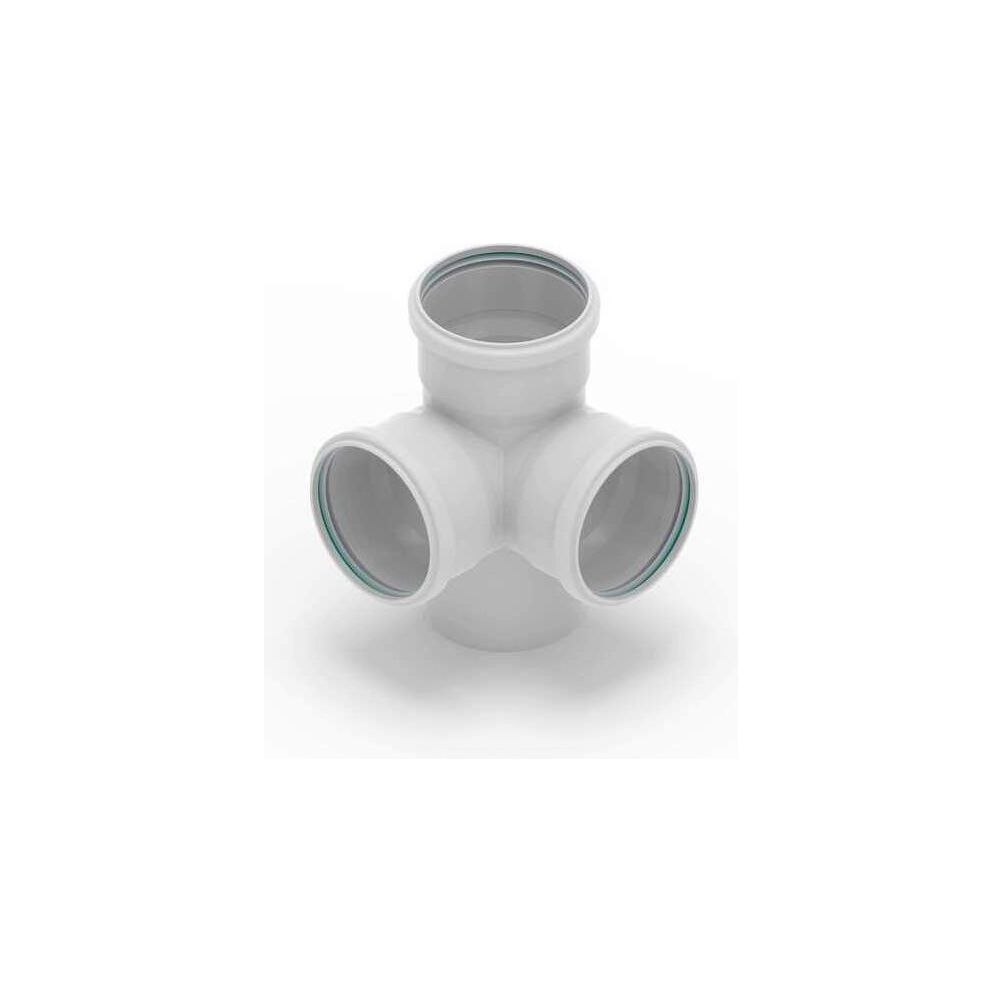 Rehau Raupiano Plus Eckdoppelabzweig DN 110/110/110, 87 Grad... REHAU-11215641003 4007360550875 (Abb. 2)