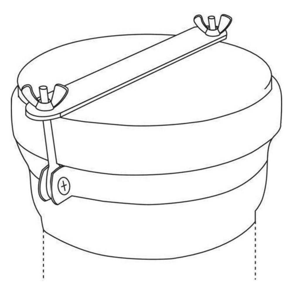 Rehau Endkappensicherung DN 200, Bandstahl verzinkt... REHAU-11230061001 4007360406271 (Abb. 2)
