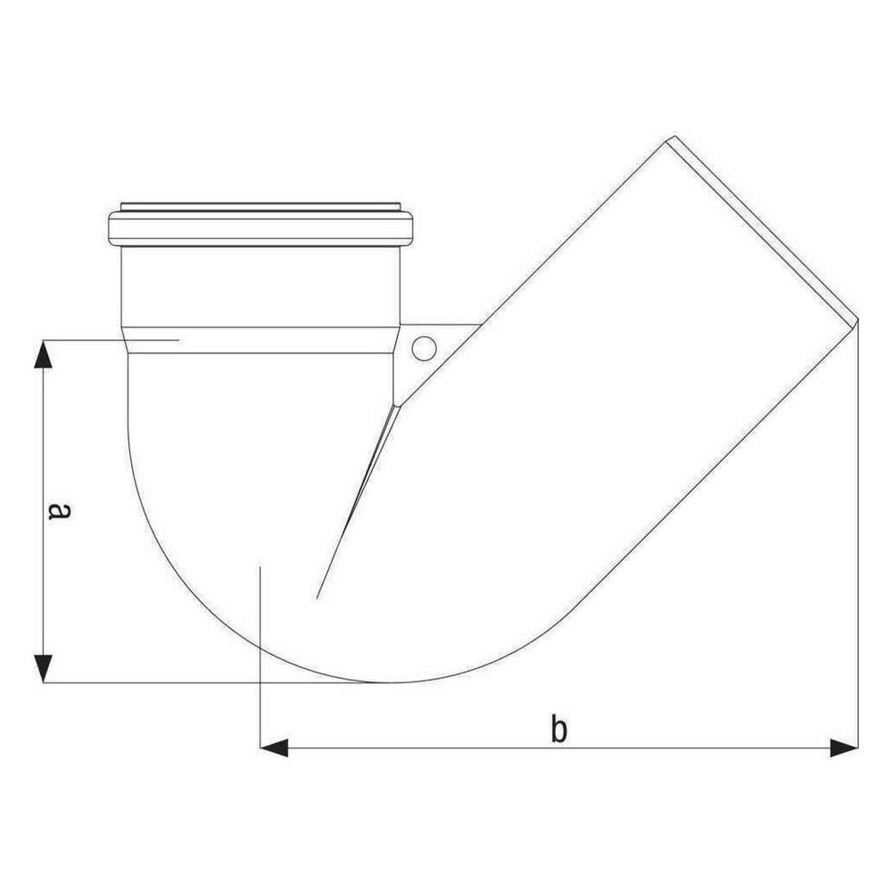 Rehau Raupiano Plus Umlüftungsbogen DN 110, 135 Grad... REHAU-11230391001 4007360440671 (Abb. 3)