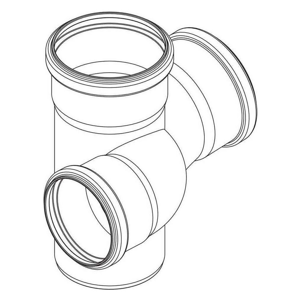 Rehau Raupiano Plus Schachtabzweig rechts DN 90/75/90, 87 Grad... REHAU-11230451001 4007360410407 (Abb. 4)