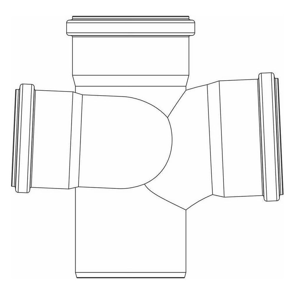 Rehau Raupiano Plus Schachtabzweig rechts DN 90/75/90, 87 Grad... REHAU-11230451001 4007360410407 (Abb. 5)