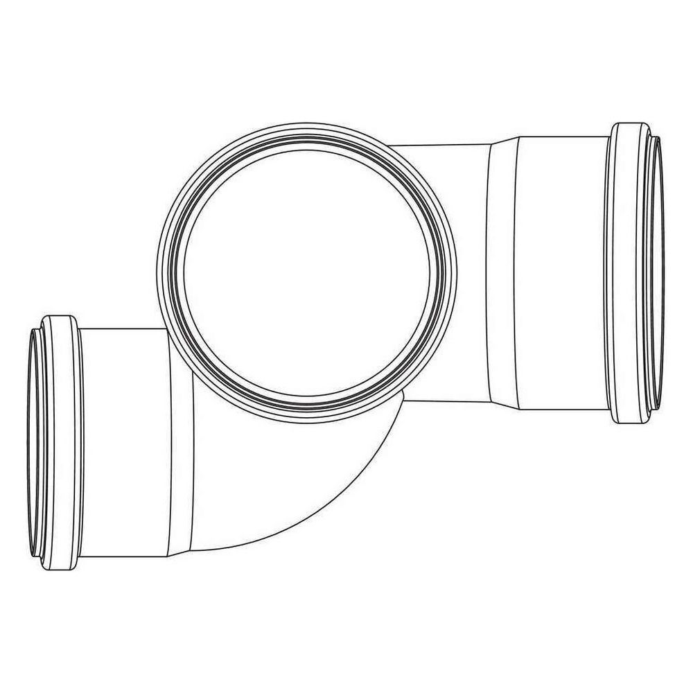 Rehau Raupiano Plus Schachtabzweig rechts DN 90/75/90, 87 Grad... REHAU-11230451001 4007360410407 (Abb. 6)