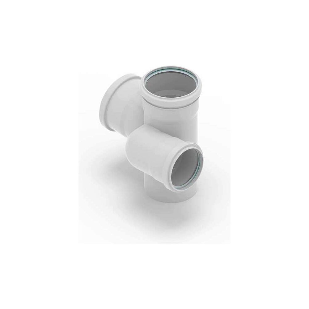 Rehau Raupiano Plus Schachtabzweig links DN 90/75/90, 87 Grad... REHAU-11230551001 4007360410414 (Abb. 2)
