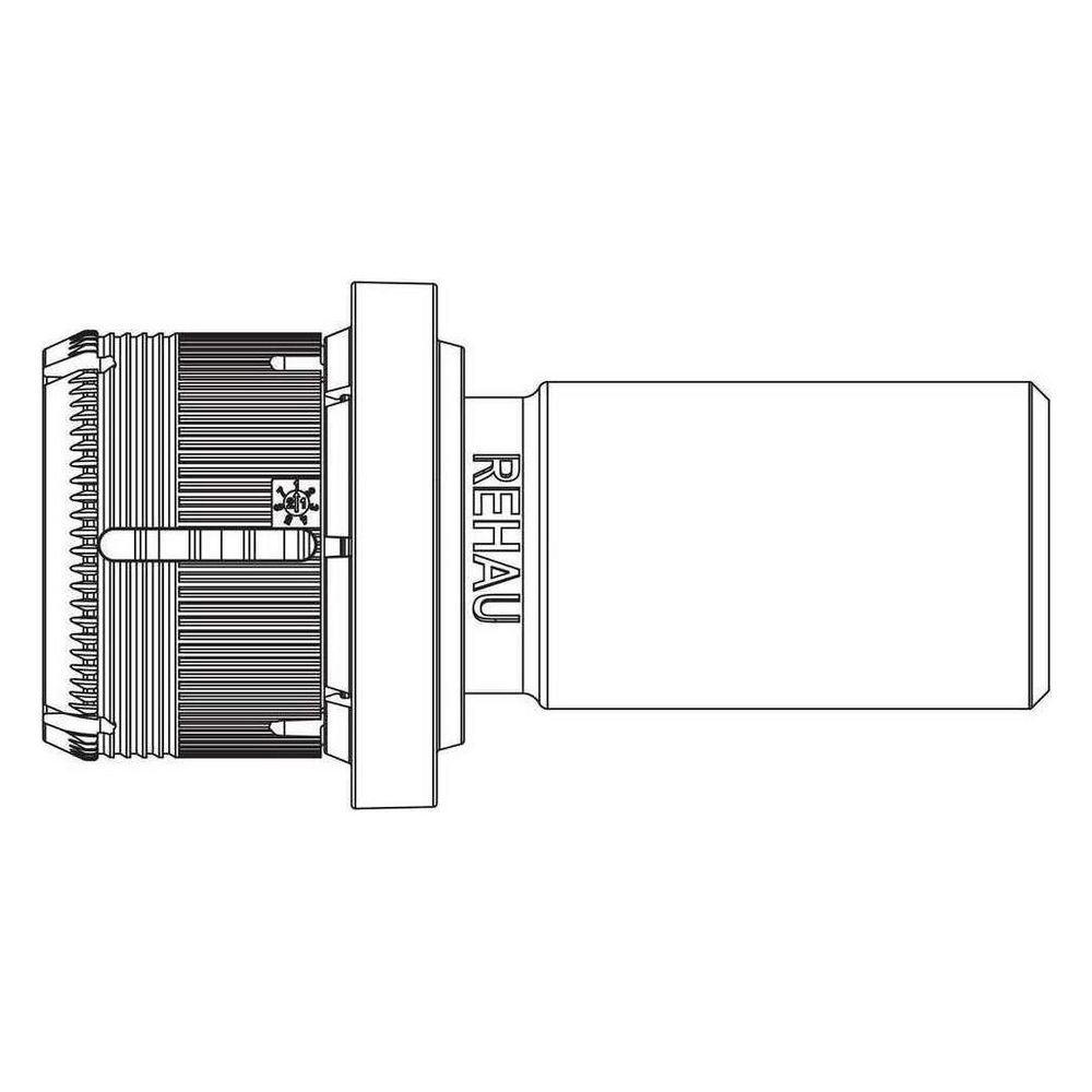 Rehau Pressübergang Fastloc RXplus 25 - P22, Rotguss, Schwarz... REHAU-13707471001 4067936345472 (Abb. 4)