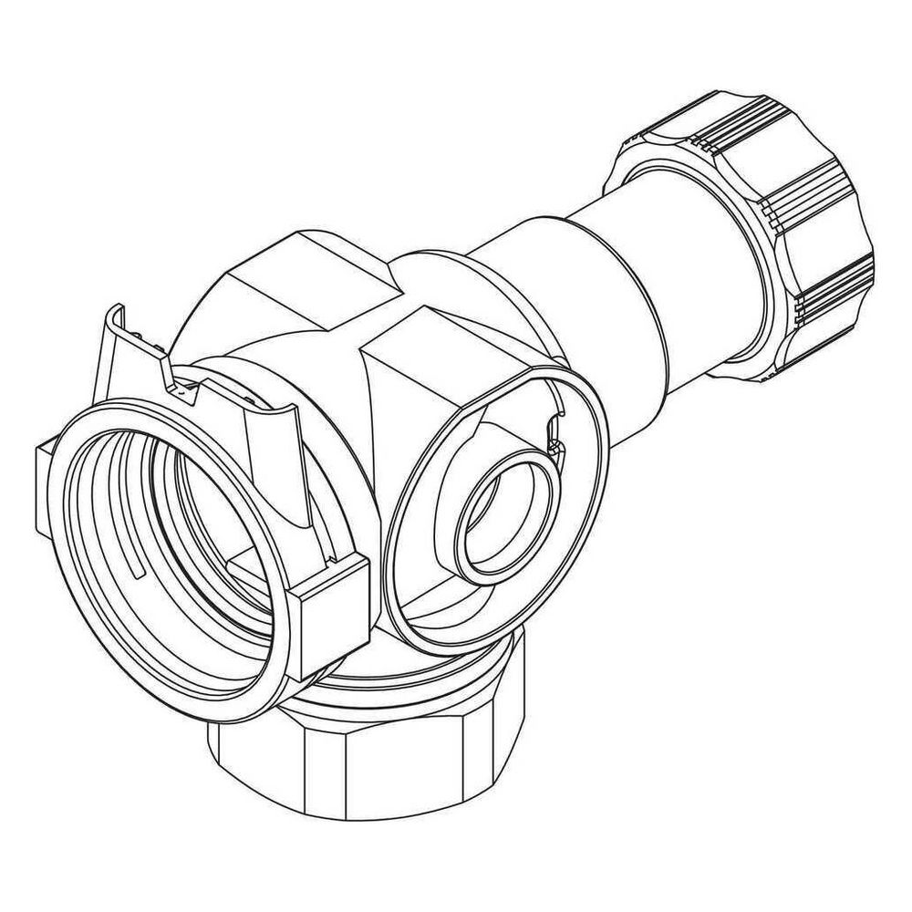 Rehau Anschlusswinkel Pumpe für Regelset flex P... REHAU-13437061002 4068767351298 (Abb. 4)