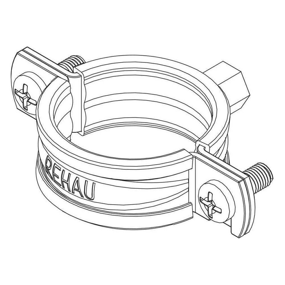Rehau Rauclamp SLD, Gleitschelle DN 50, M8, Schraubverschluss... REHAU-11271071001 4068767635428 (Abb. 2)