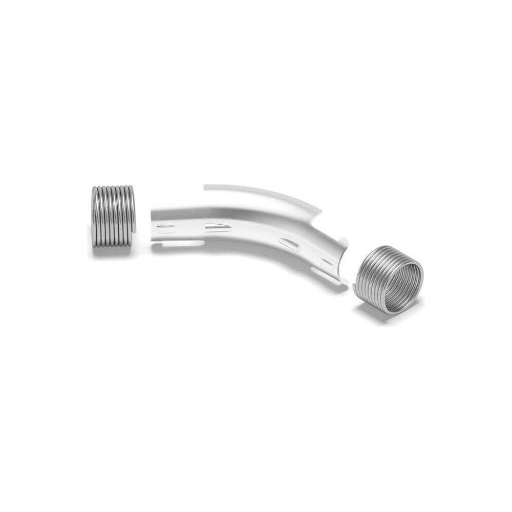 Rehau Rohrführungsbogen 20mm, 45 Grad, Stahl verzinkt, für Sanitär... REHAU-11391311002 4007360031145 (Abb. 2)