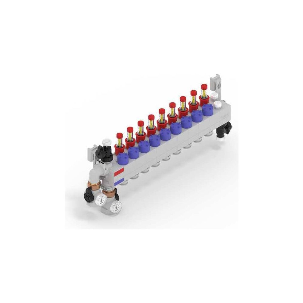 Rehau Rautherm Speed Verteiler HKV-D Polymer 9 Heizkreise, Konnektor 17... REHAU-14709701001 4061264884368 (Abb. 2)