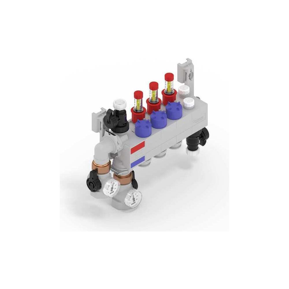 Rehau Rautherm Speed Verteiler HKV-D Polymer 3 Heizkreise, Konnektor 17... REHAU-14709101001 4061264884306 (Abb. 2)