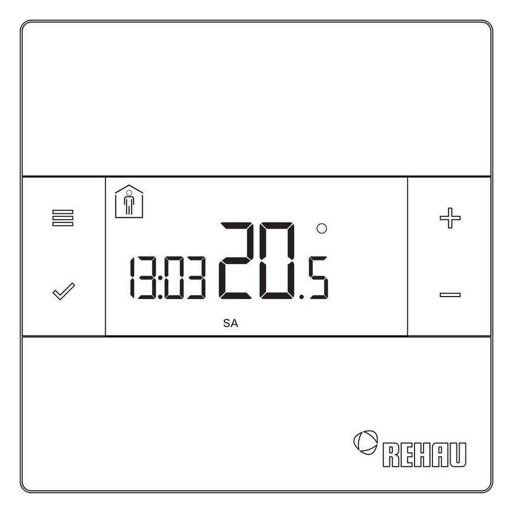 Rehau Rautherm Raumregler NEA H 230V, für Heizfall, Schwarz... REHAU-14601021001 4068768005824 (Abb. 4)
