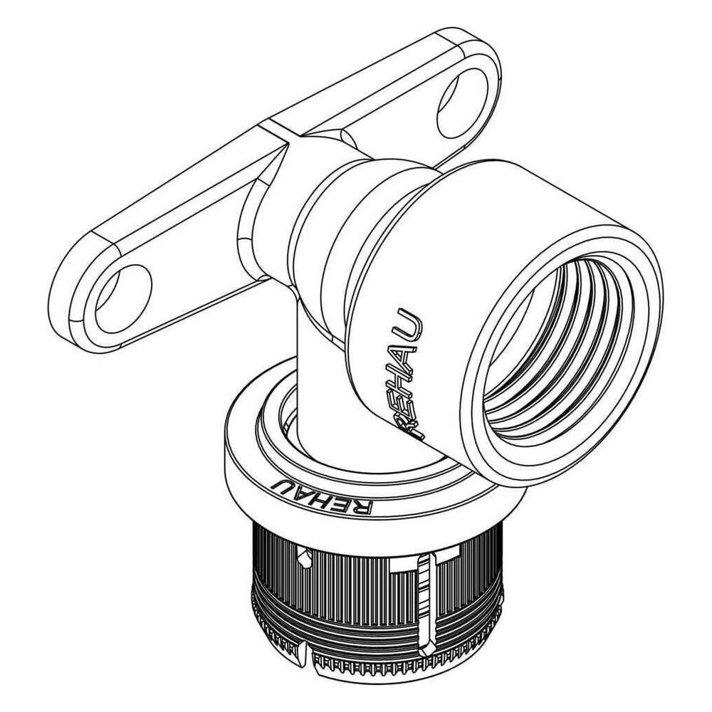 Rehau Wandwinkel Fastloc EXplus, 20mm x Rp 1/2", kurz... REHAU-13707341001 4067936345670 (Abb. 3)