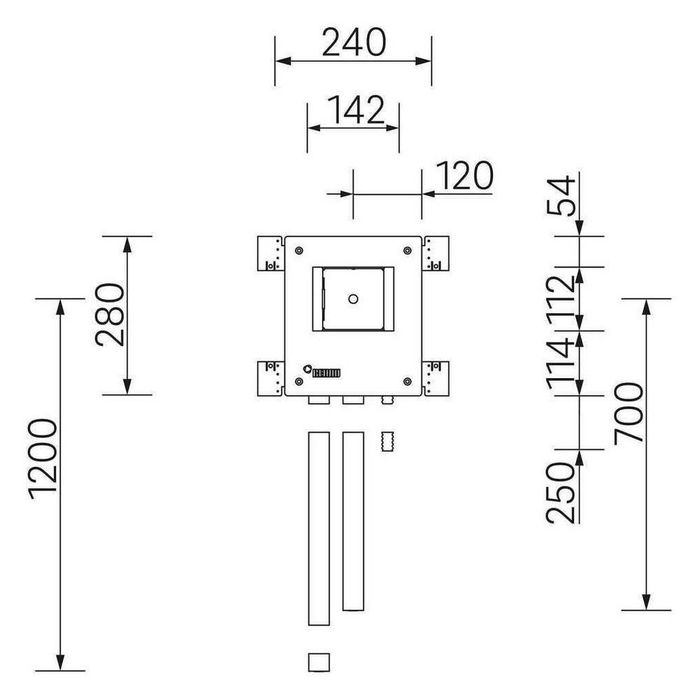 Rehau Sanitärbox für Urinal UP VPreP, Rautitan stabil 16... REHAU-11104191001 4064299239233 (Abb. 3)