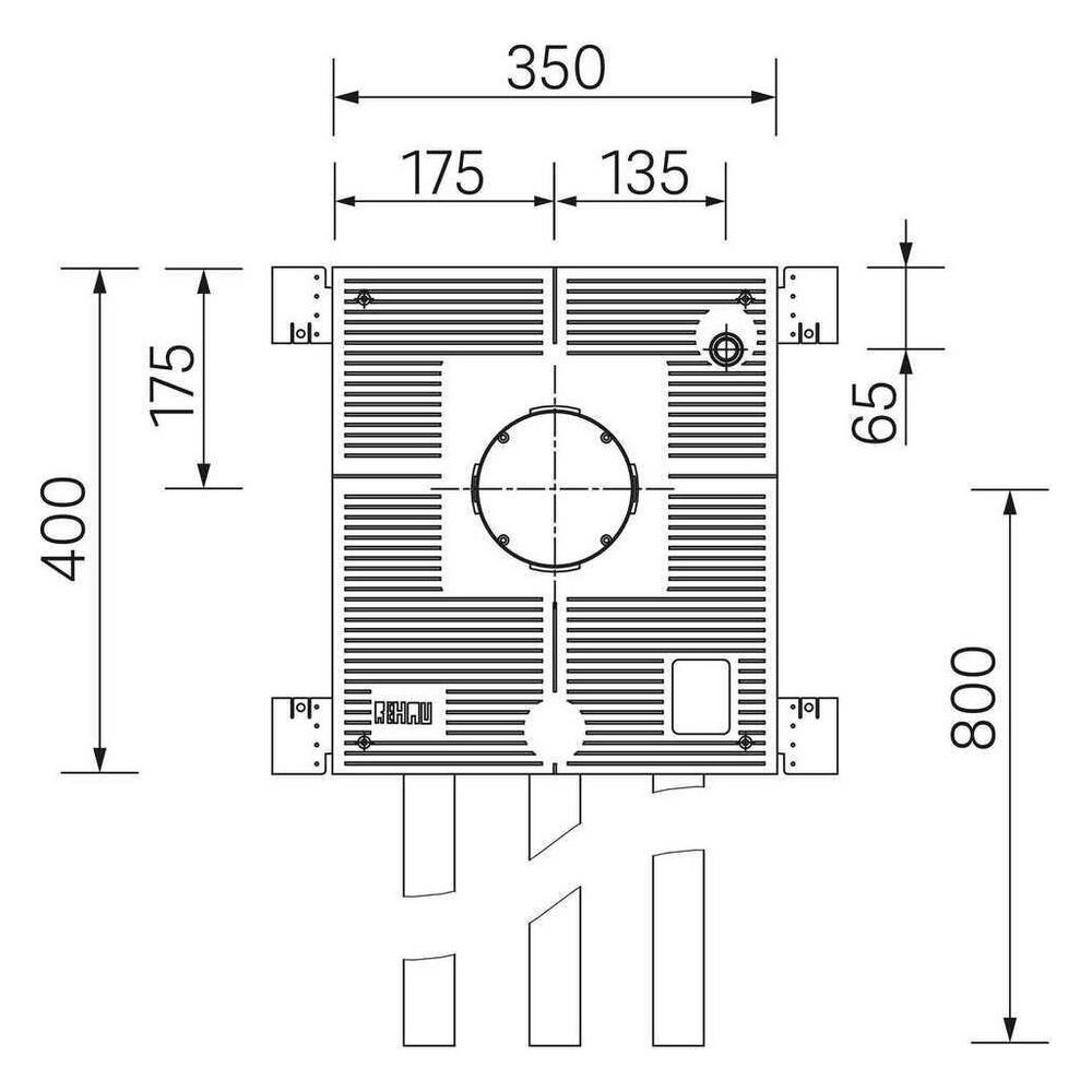 Rehau Sanitärbox für Badewanne UP bluebox, Rp 1/2" RO, AU, stabil / flex 20... REHAU-11103941001 4062178933562 (Abb. 2)