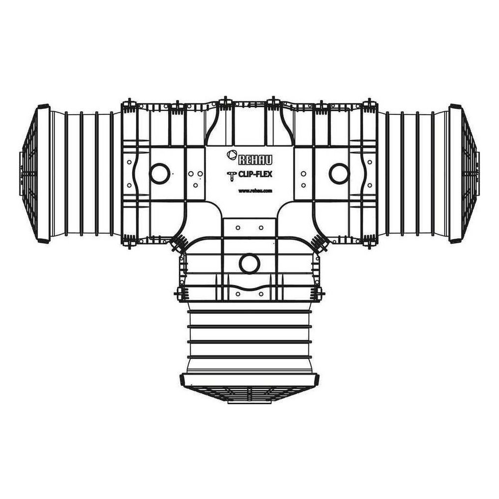 Rehau Clip-Flex T-Muffenset klein, 14503011001... REHAU-14503011001 4064299782616 (Abb. 4)