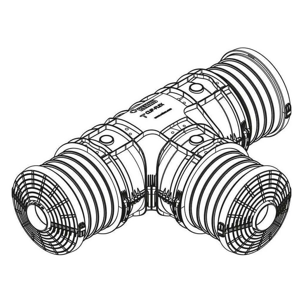 Rehau Clip-Flex T-Muffenset klein, 14503011001... REHAU-14503011001 4064299782616 (Abb. 6)