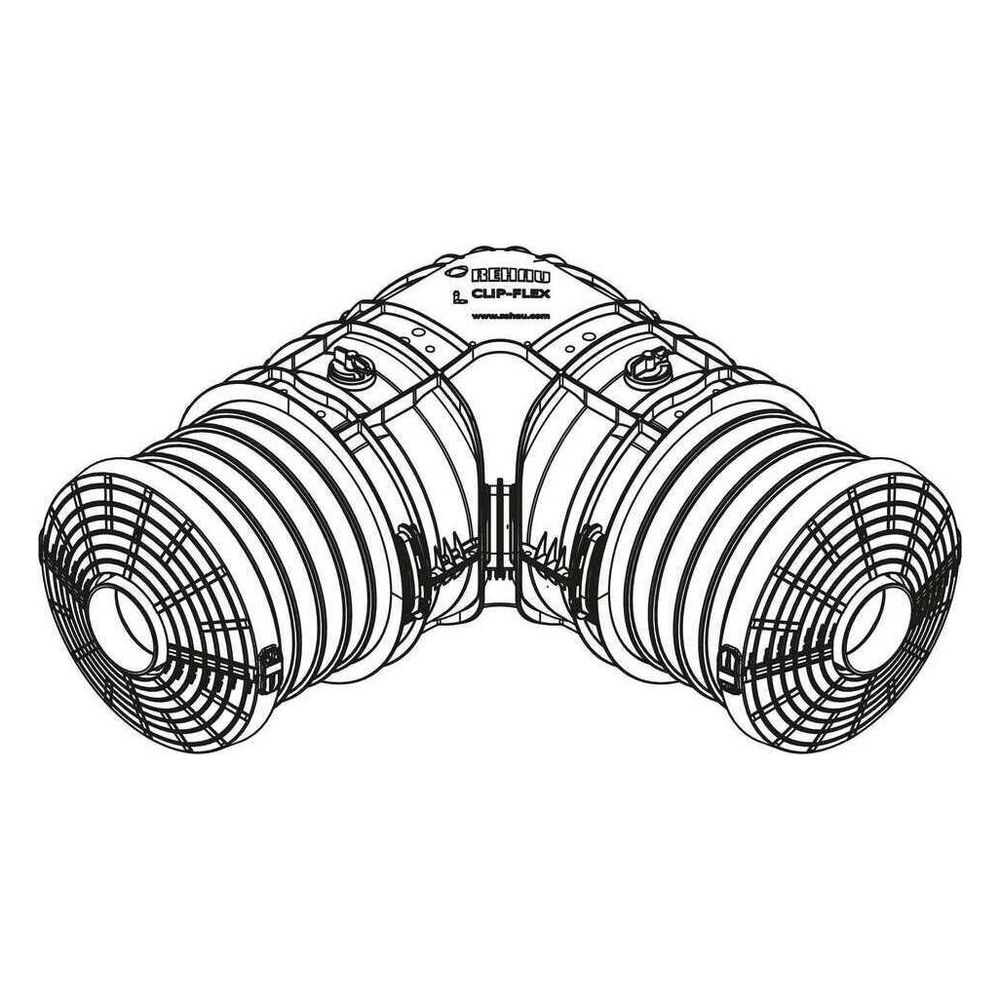 Rehau Clip-Flex L-Muffenset klein, 14505011001... REHAU-14505011001 4064299782654 (Abb. 6)