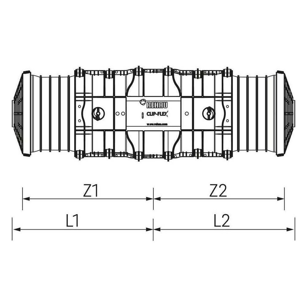 Rehau Clip-Flex I-Muffenset groß, 14504111001... REHAU-14504111001 4064299782647 (Abb. 3)