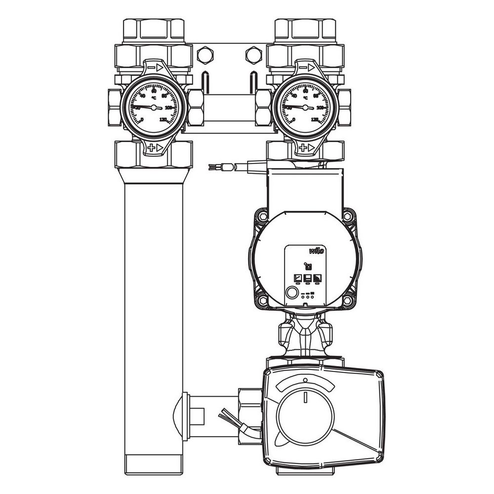Rehau Pumpenbaugruppe PGM 02, DN 32 0-10V, mit Umwälzpumpe Wilo ParaSC 30/7... REHAU-13153811001 4007360562922 (Abb. 2)