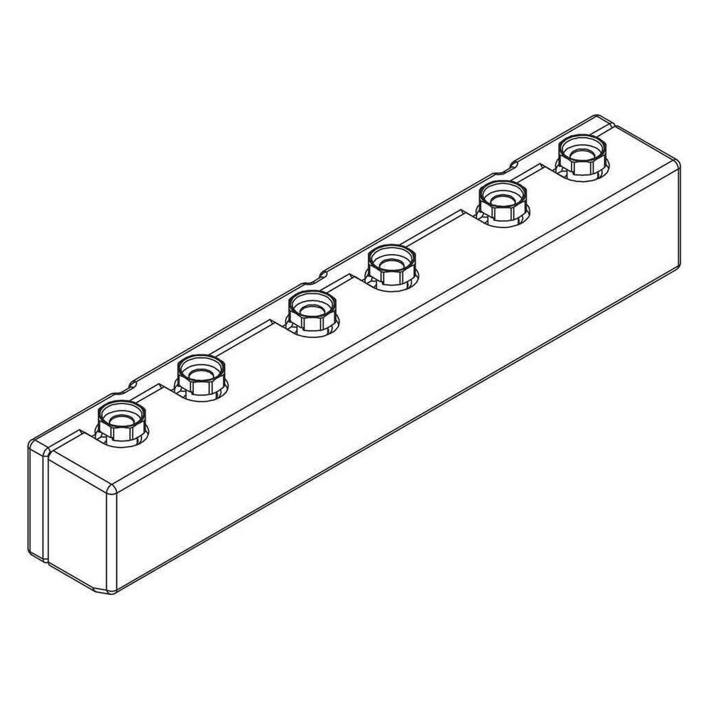 Rehau Verteilerbalken PGM, 3-fach, 13059961001... REHAU-13059961001 4007360498276 (Abb. 4)