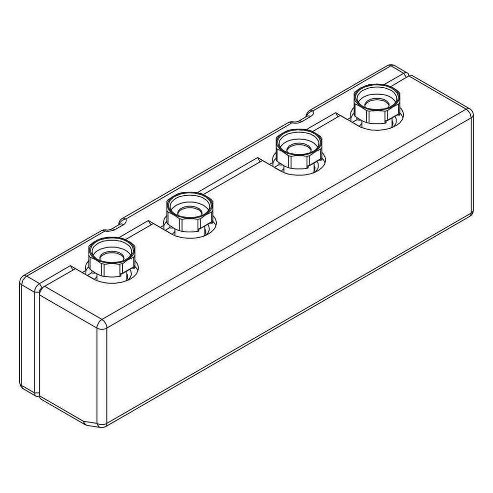Rehau Verteilerbalken PGM, 2-fach, 13059941001... REHAU-13059941001 4007360498269 (Abb. 4)
