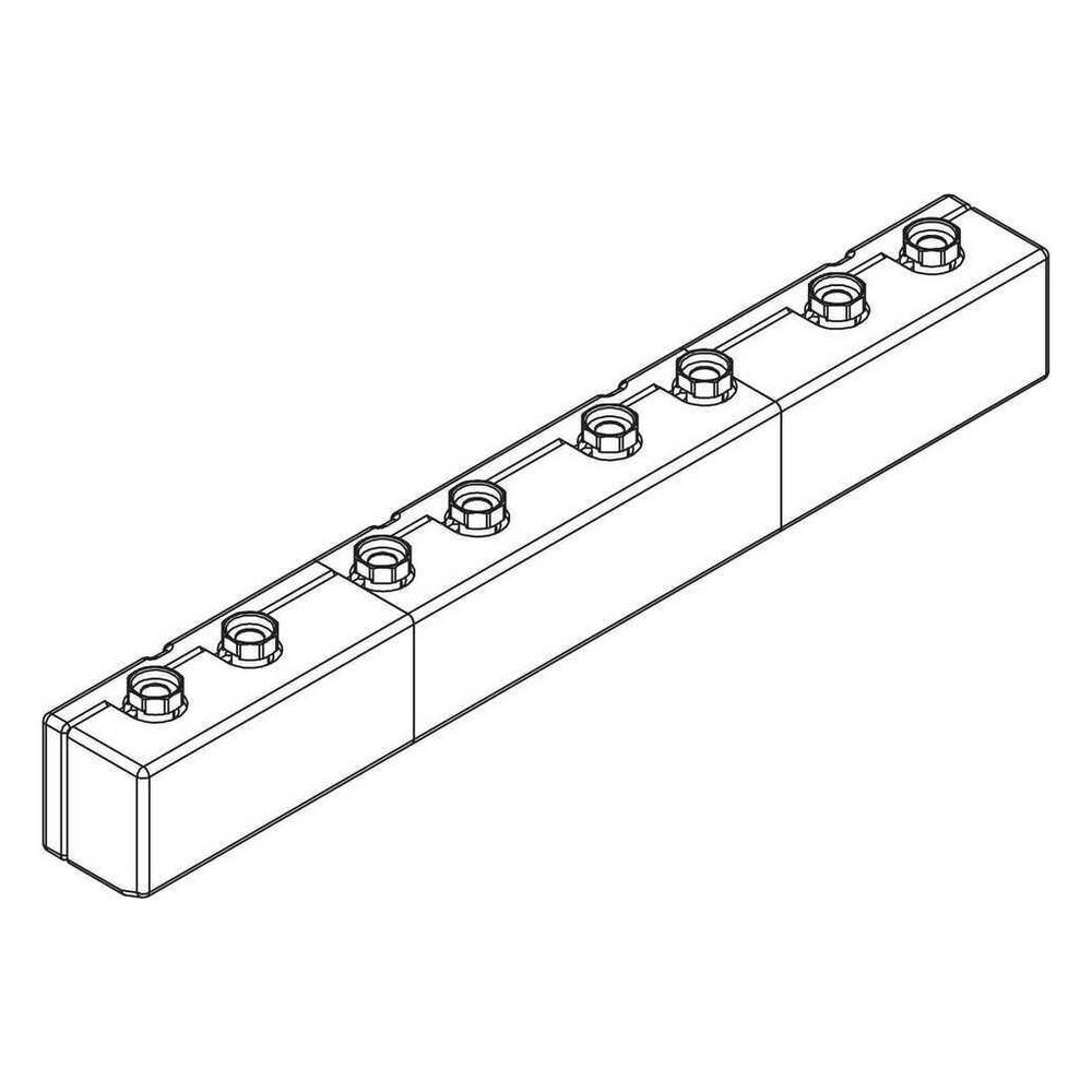 Rehau Verteilerbalken PGM, 4-fach, 13297641001... REHAU-13297641001 4061264959042 (Abb. 4)