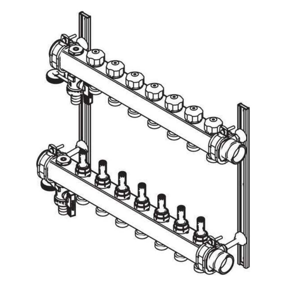 Rehau Rautherm Industrieverteiler IM-D S 32 Eurokonus, 12 Heizkreise... REHAU-14701101001 4007360603700 (Abb. 2)