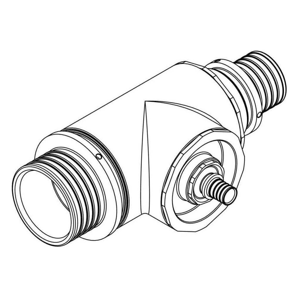 Rehau Modulares T-Stück SDR 11 LX, 75x75x63mm, Messing... REHAU-16862221029 4064299228183 (Abb. 3)