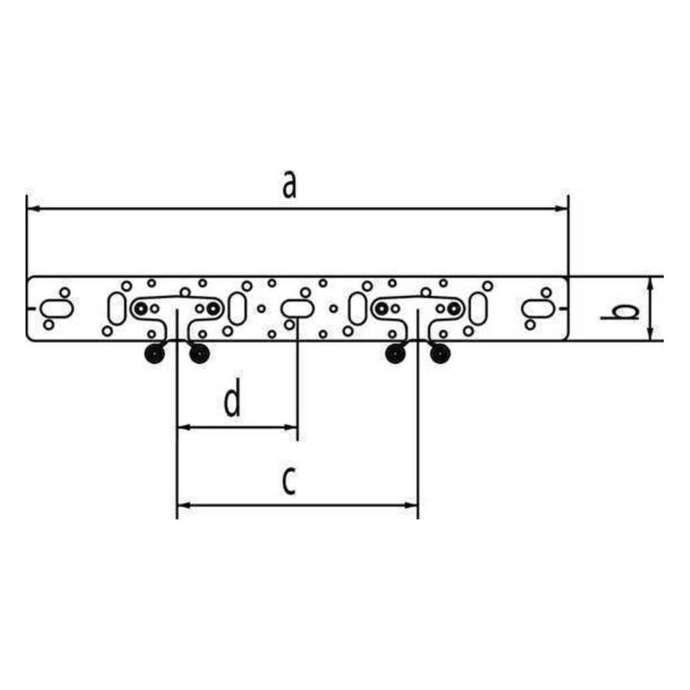 Rehau Halter 75/150, für Doppelanschluss, inkl. 2 EPDM-Dämmscheiben und 4 Schrauben ... REHAU-11055361008 4007360629410 (Abb. 3)