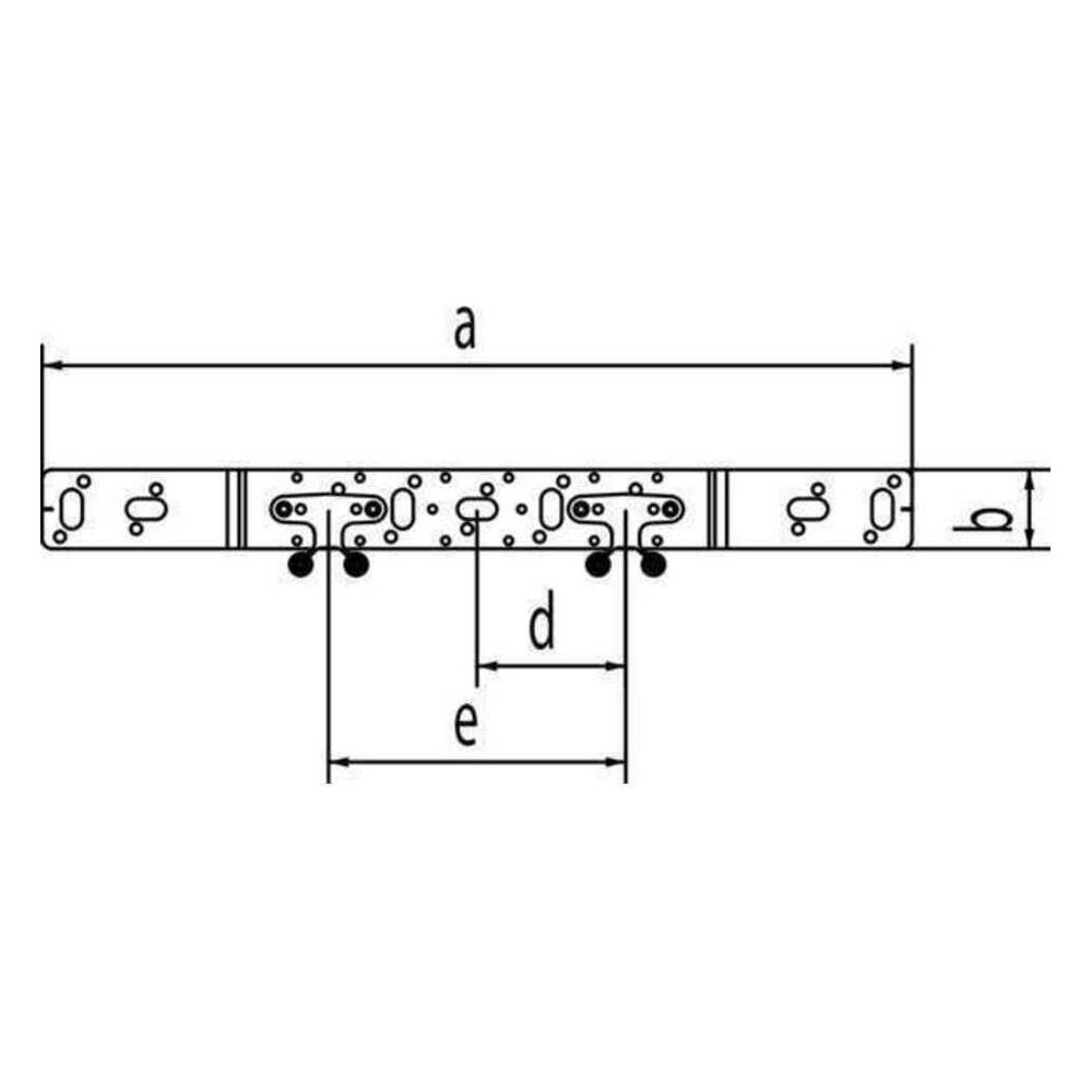 Rehau Halter O 75/150, für Doppelanschluss, inkl. 2 EPDM-Dämmscheiben und 4 Schraube... REHAU-11055291008 4007360628550 (Abb. 3)