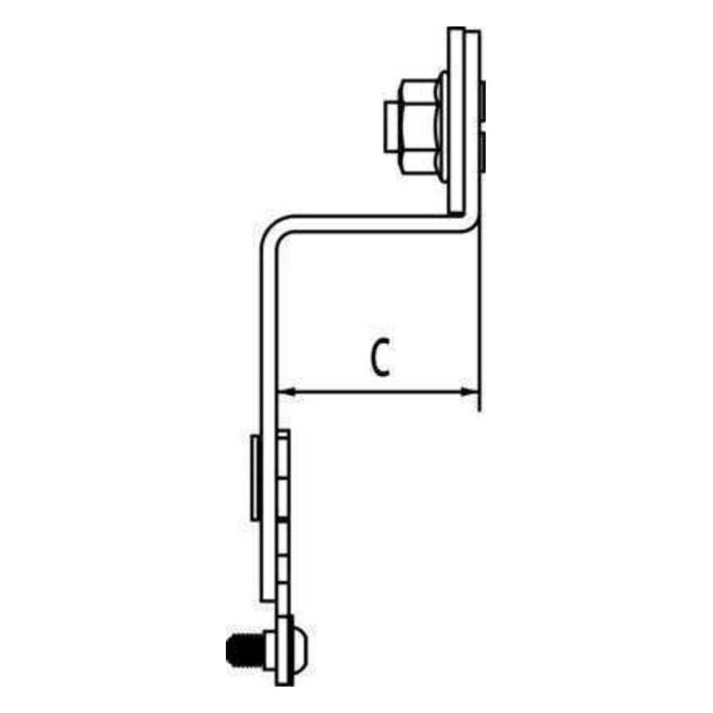 Rehau Halter D, für Doppelanschluss, inkl. 2 EPDM-Dämmscheiben und 4 Schrauben M5... REHAU-11055341008 4007360628598 (Abb. 4)