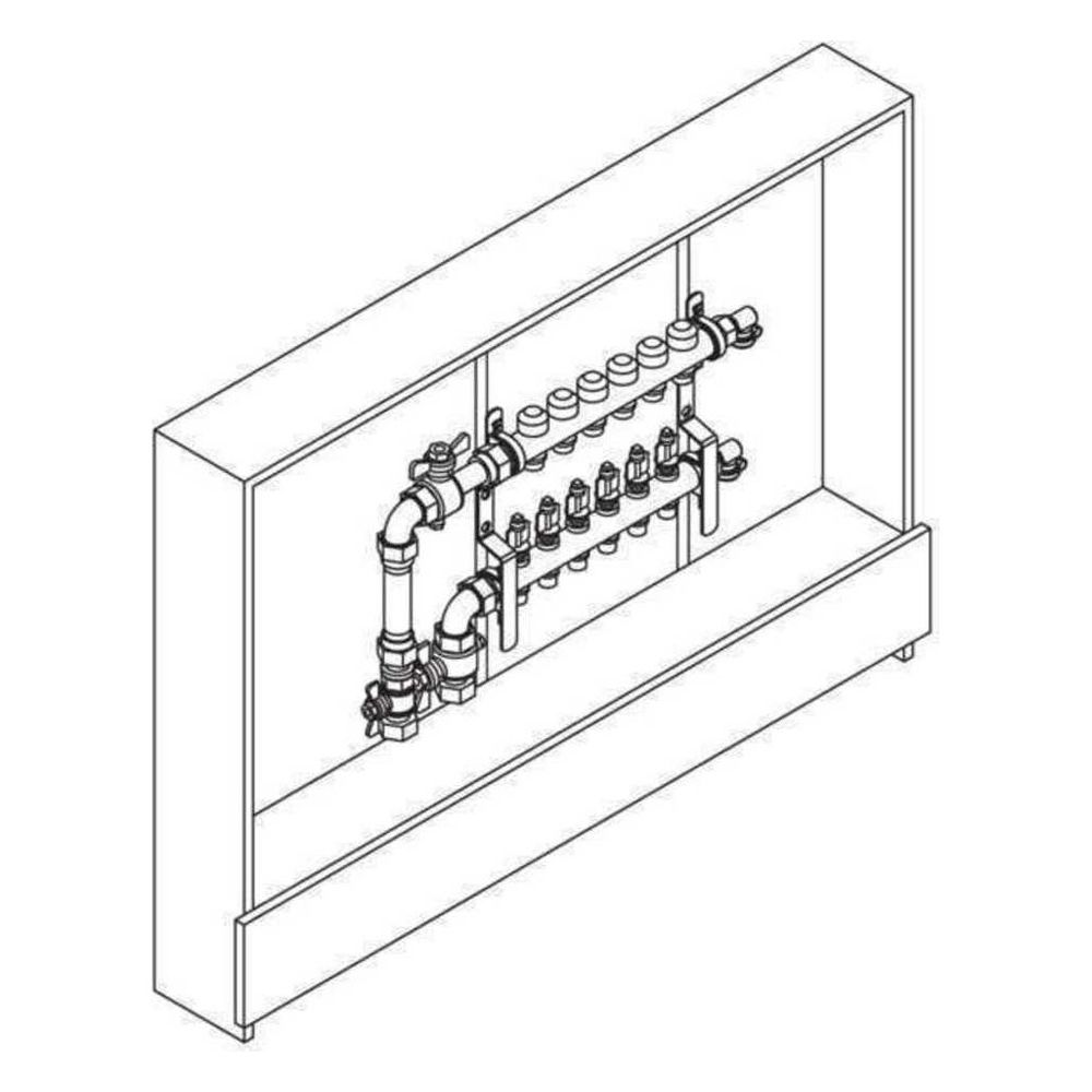 Rehau Rautherm Unit, HKV-D V2A und UP 75, 4 Heizkreise, Wärmemengenzähler vertikal l... REHAU-11057841001 4007360635909 (Abb. 2)