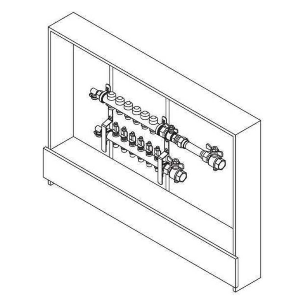 Rehau Rautherm Unit, HKV-D V2A und UP 110, 10 Heizkreise, Wärmemengenzähler horizont... REHAU-11068301001 4059757752805 (Abb. 2)
