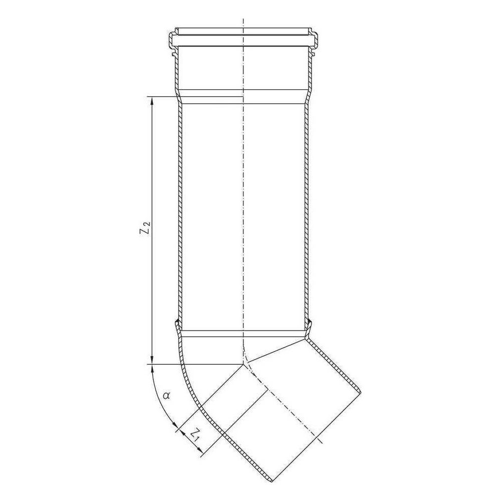 Rehau Raupiano Plus Umlenkungsbogen Umlenkung DN 75, 45 Grad... REHAU-11230561002 4007360584320 (Abb. 3)