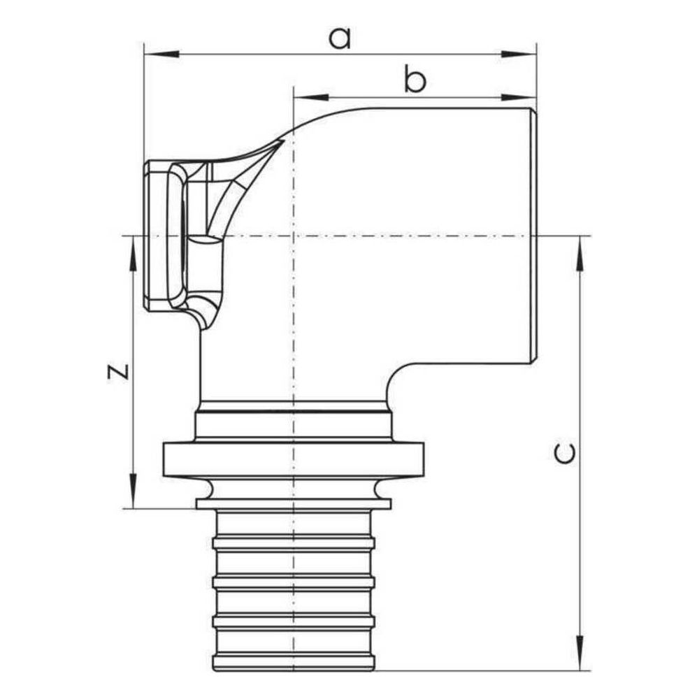 Rehau Wandwinkel Rautitan RXplus, 20mm x Rp 1/2", kurz, Rotguss... REHAU-14563591001 4061264397738 (Abb. 3)