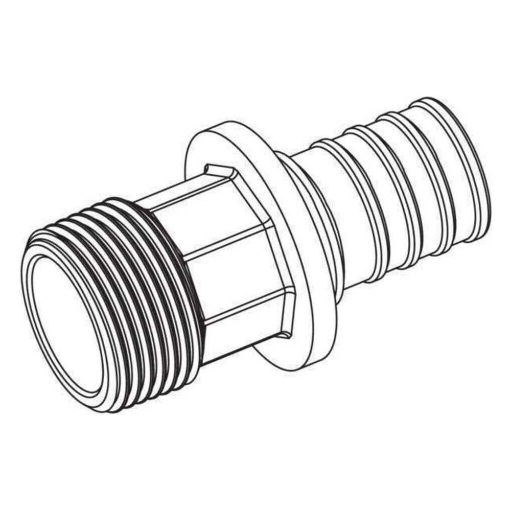 Rehau Übergang Rautitan RXplus, 25mm x R 1/2", Rotguss... REHAU-14563171001 4061264397318 (Abb. 2)