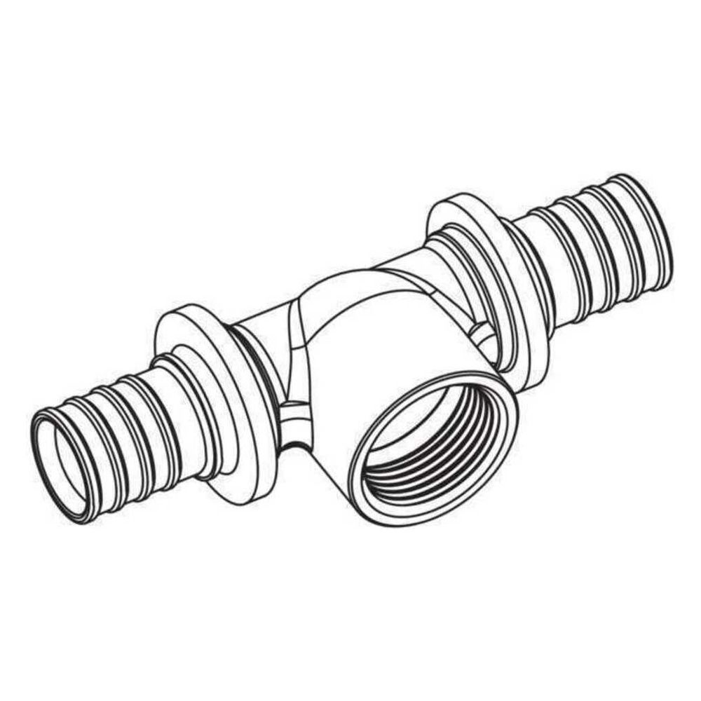 Rehau T-Stück Rautitan RXplus stabil 50mm x Rp 1/2" - 50mm... REHAU-14600241001 4062178755492 (Abb. 2)