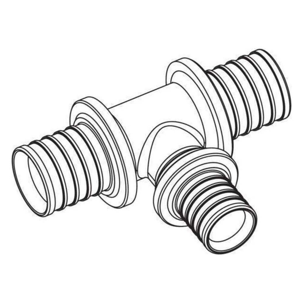Rehau T-Stück Rautitan RXplus stabil 50x40x50mm... REHAU-14600211001 4062178755478 (Abb. 2)