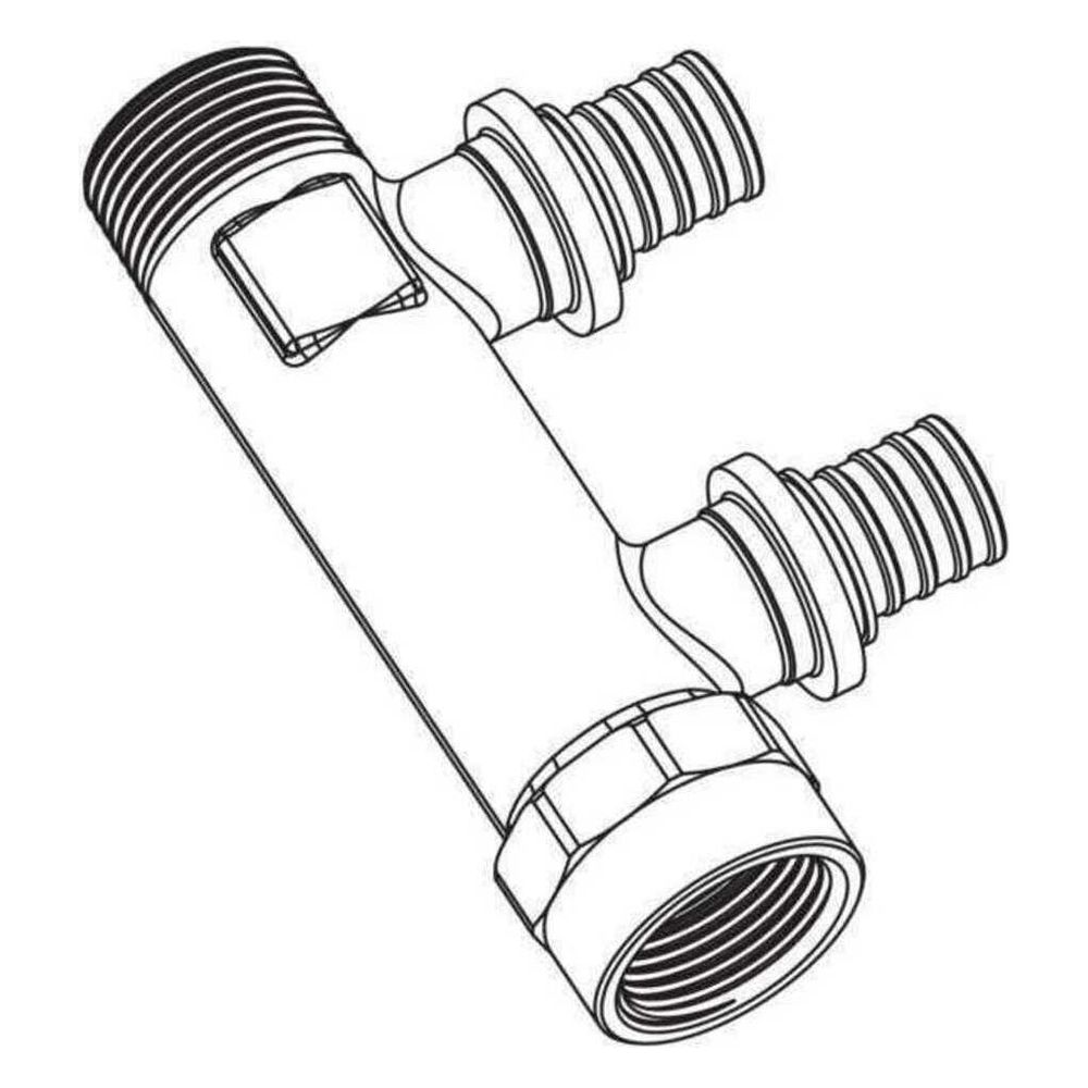 Rehau Schiebehülsenverteiler Rautitan RXplus 2-fach, 16xR/Rp 3/4"... REHAU-14563831001 4061264397974 (Abb. 2)